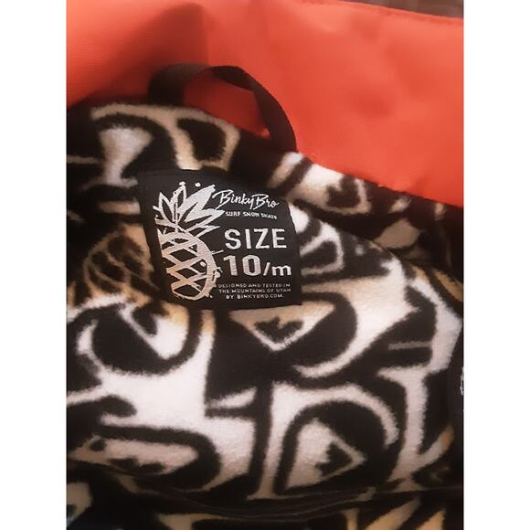 Binky Bro x Quiksilver Powder Club Kids Snow Suit Red Size 10/m - Picture 9 of 9